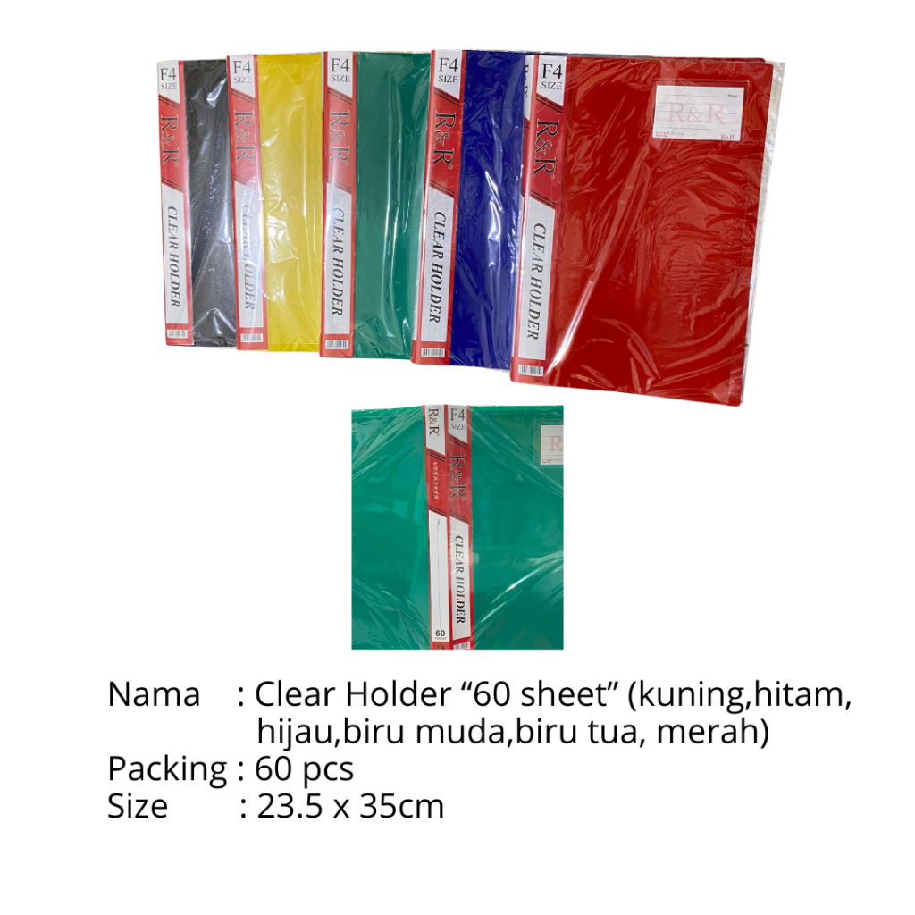 

Clear Holder “60 sheet”