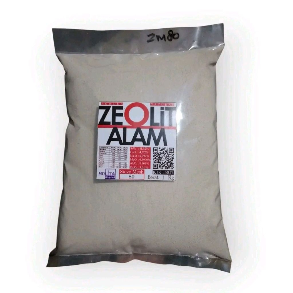 Zeolit mesh 80, tepung zeolit natural Alami Bubuk