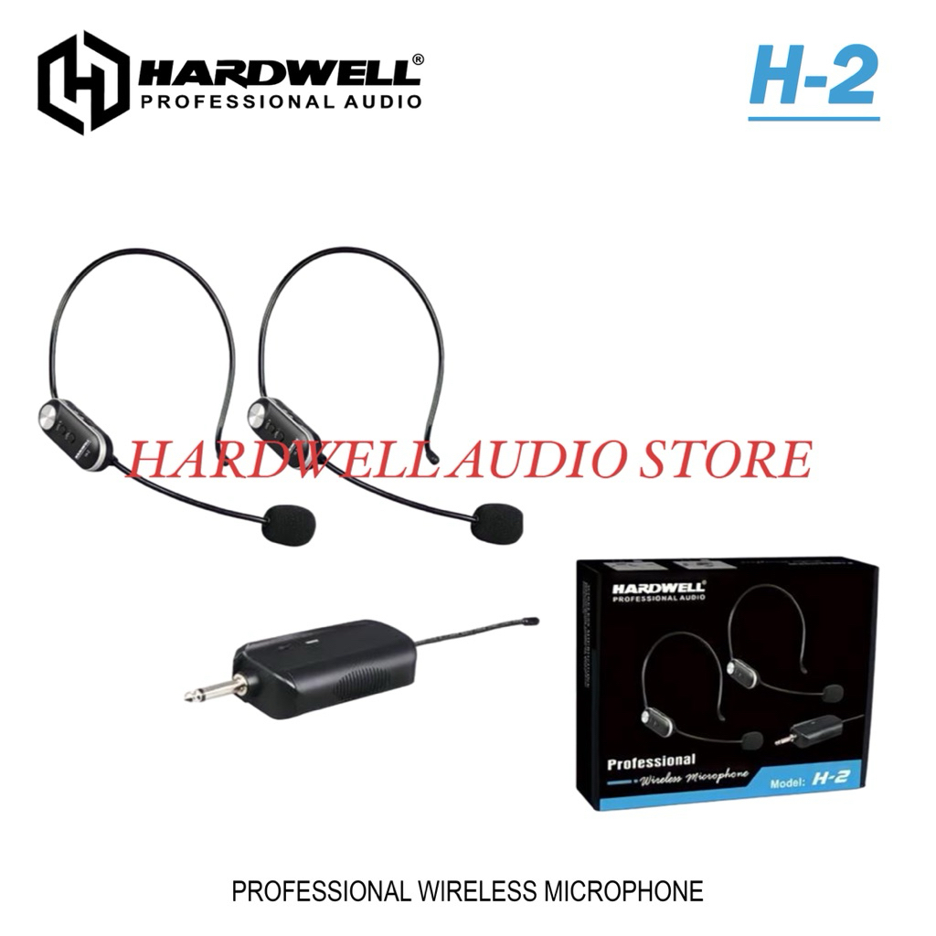 Mic Wireless Headset / Mic Bando / Mic Handphone Hardwell H2 Original