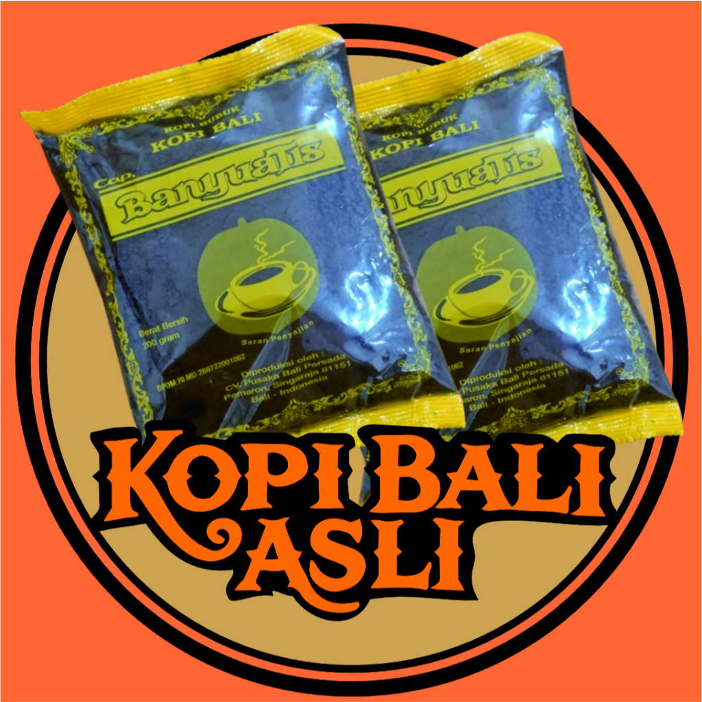

Kopi Bali Banyuatis 200 Gram - Original Kopi Bali Cap Banyuatis
