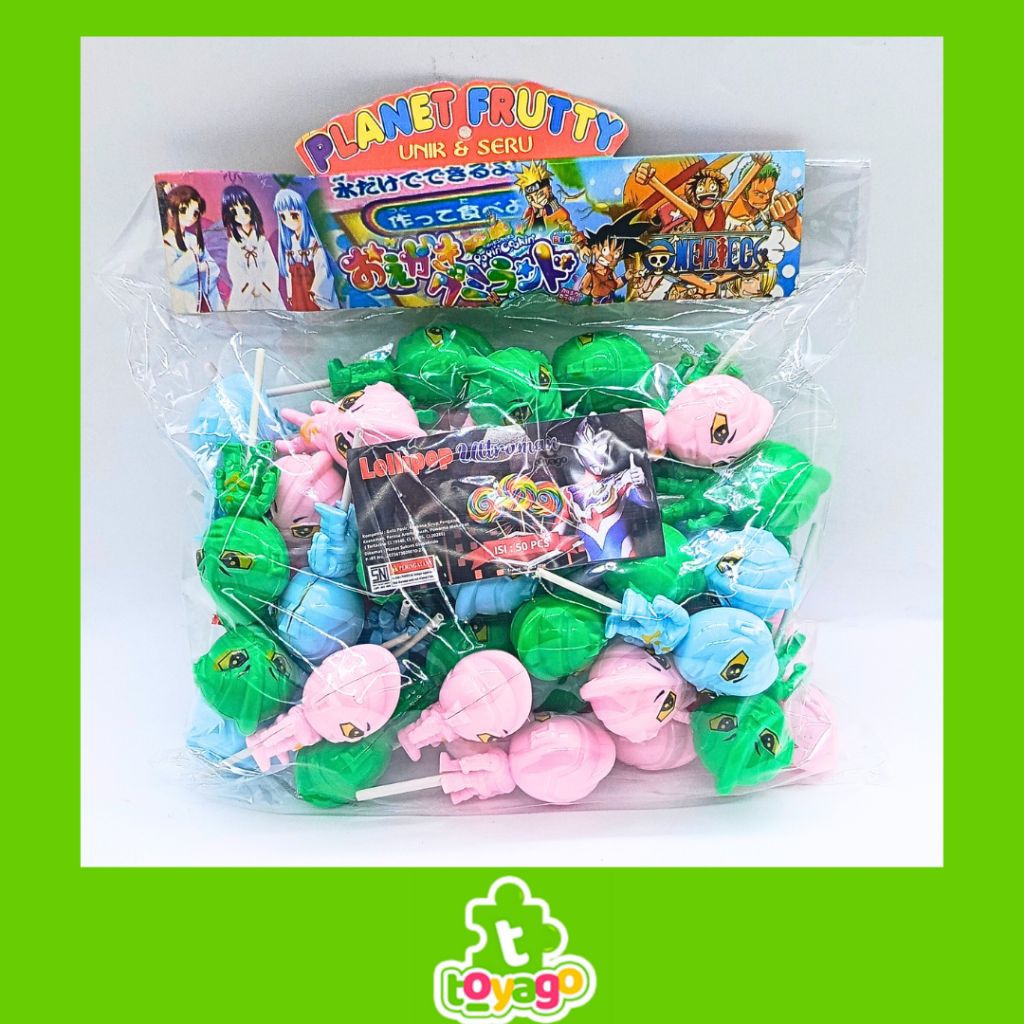 

Mainan permen lolipop extraman isi 50 pcs robot extraman dan permen rasa buah buahan grosir murah