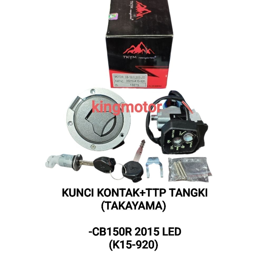 KUNCI KONTAK + TUTUP TANGKI TAKAYAMA K15-920 CB150R 2015 LED CBR 150 CB 150 R ORI TAKAYAMA