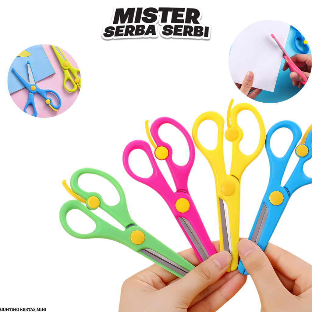

MSS GUNTING ANAK H603 GUNTING KERTAS MINI GUNTING PENGAMAN ANAK WARNA WARNI