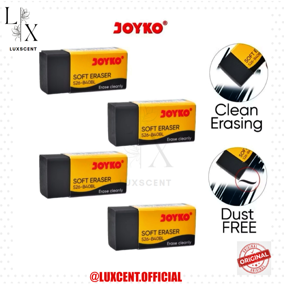 

[1PCS] Penghapus Joyko Eraser 526 B40 Black White Color All Varian