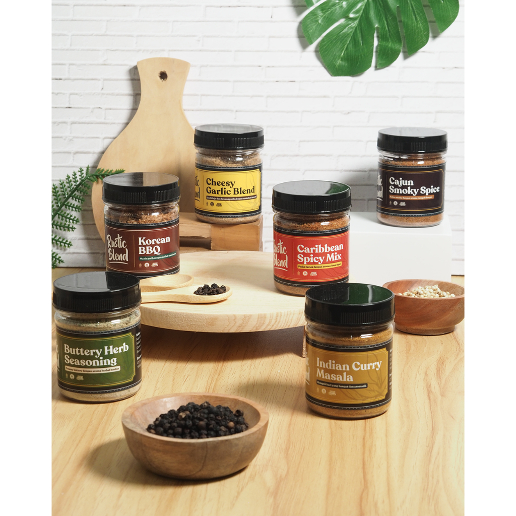 

Paket Bundling 6 Rasa Bumbu Marinasi Protein & Sayur Rustic Blend | Bumbu Dapur Sehat Non MSG