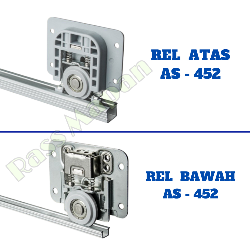 Rel Sliding SD AS 452 453 Lemari Pintu Sliding Slow Motion Soft Closing Huben