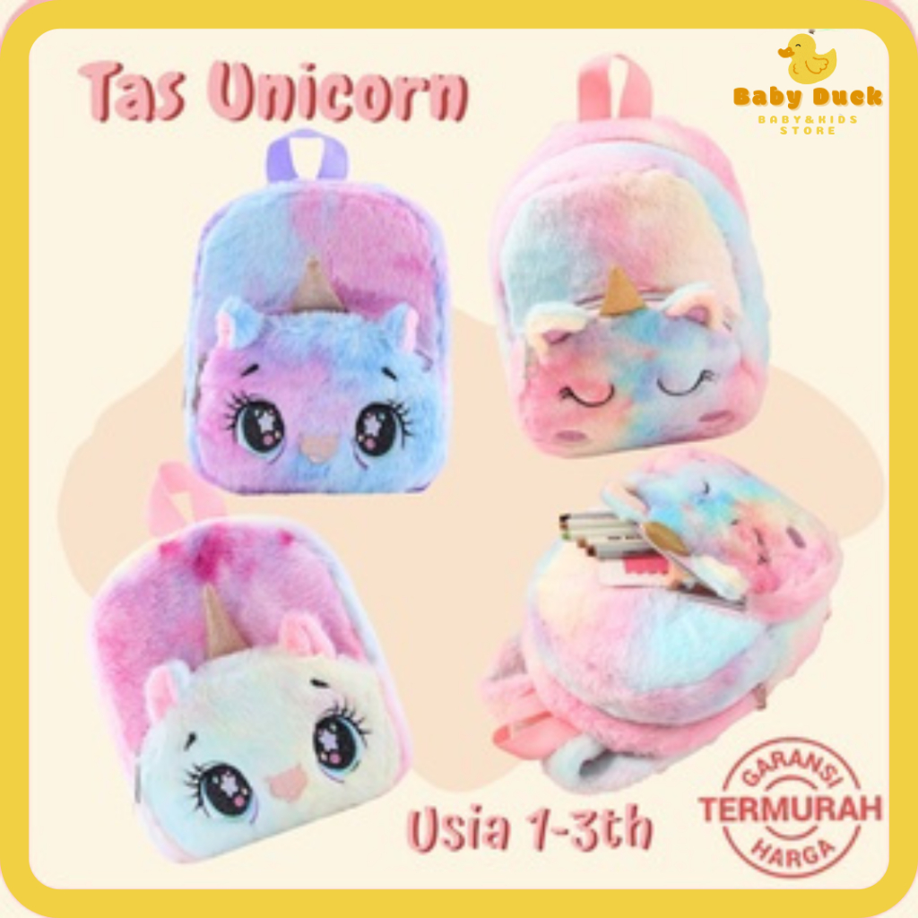 Tas Unicorn Anak Tas Ransel Anak Perempuan Tas Rainbow Anak Cewek Backpack Anak Perempuan Tas Unicor