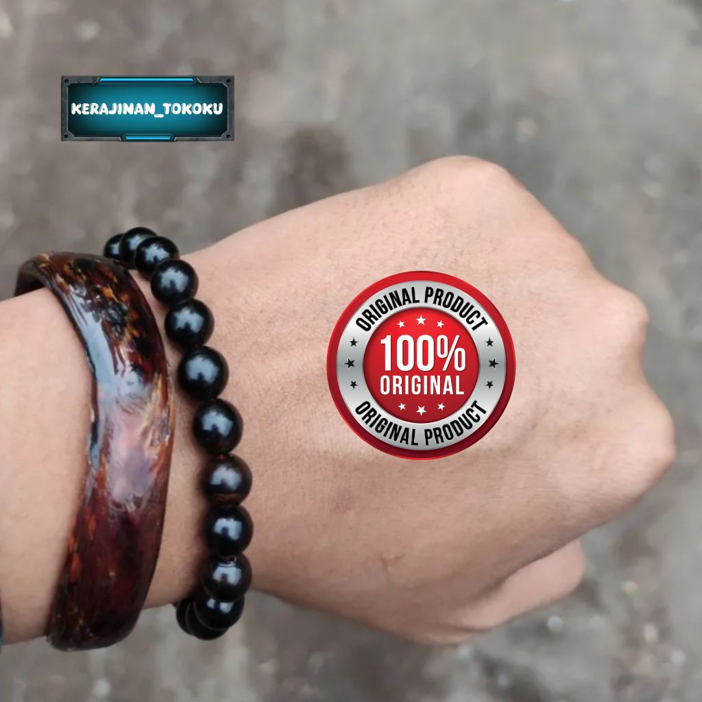 Gelang Yuser Tali Arus Hitam Asli
