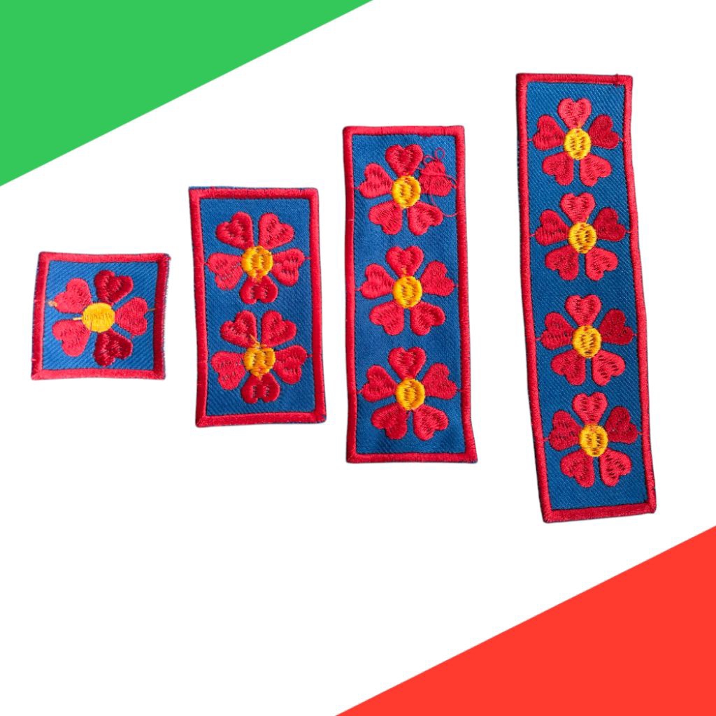 MELATI TAPAK SUCI / BED BORDIR / SABUK TINGKATAN KADER BIRU TAPAK SUCI