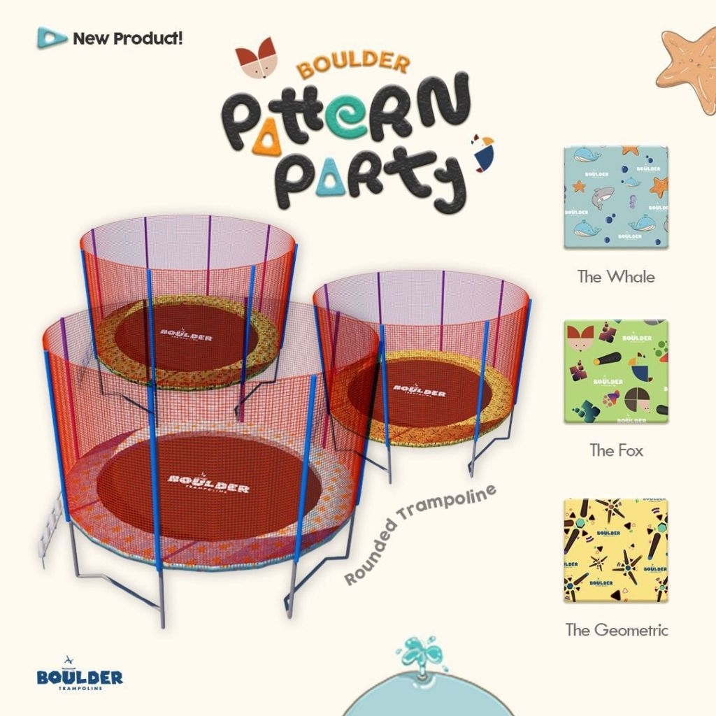 Boulder Trampoline 6 FT feet