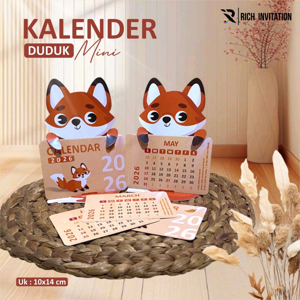 

KALENDER DUDUK 2026 - KALENDER MEJA AESTHETIC - SOUVENIR KALENDER MINI
