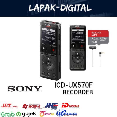 Sony ICD-UX570F Digital Voice Recorder / Sony Voice Recorder