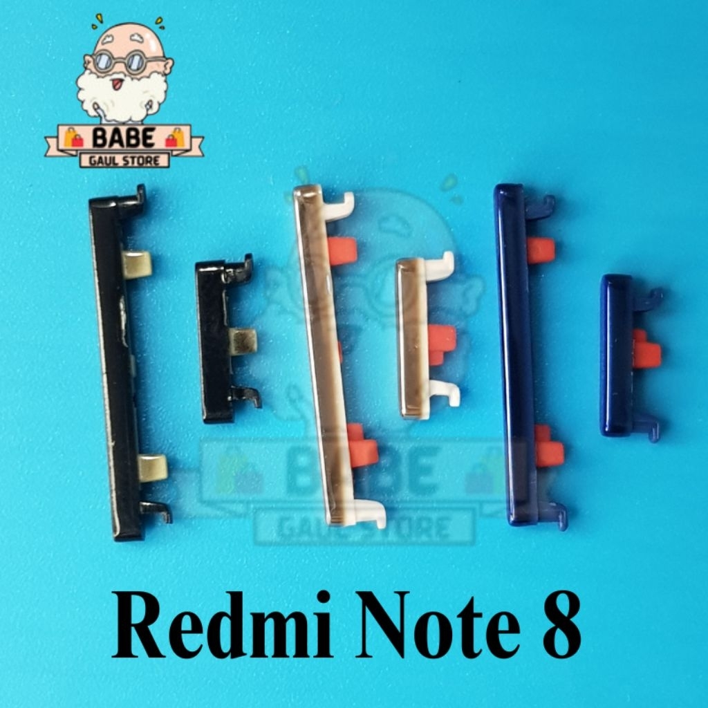 TOMBOL LUAR REDMI NOTE 8 OUTSIDE BUTTON POWER ON OFF VOLUME ORIGINAL