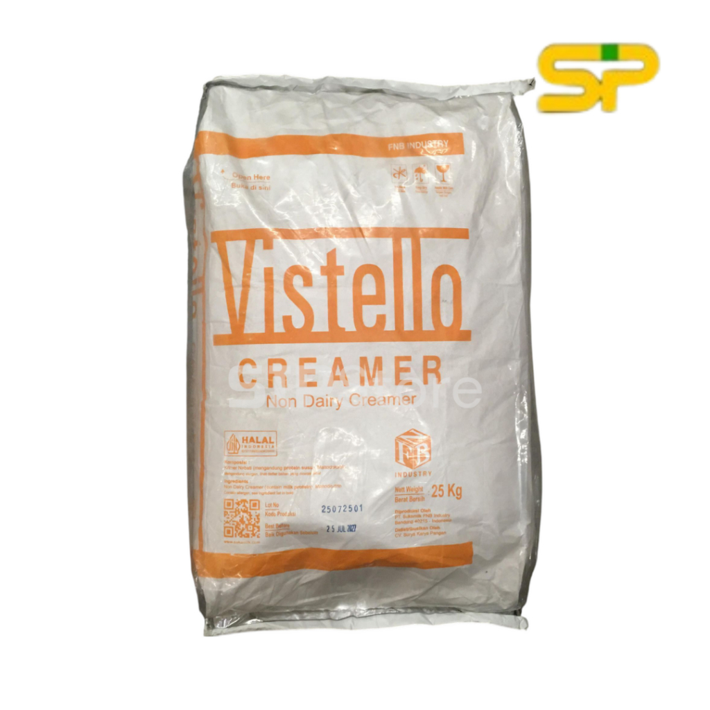 

Krimer / Non Dairy Creamer (NDC) VISTELLO 25kg / Vistello Creamer Nabati Non Dairy 25 kg (BAG)