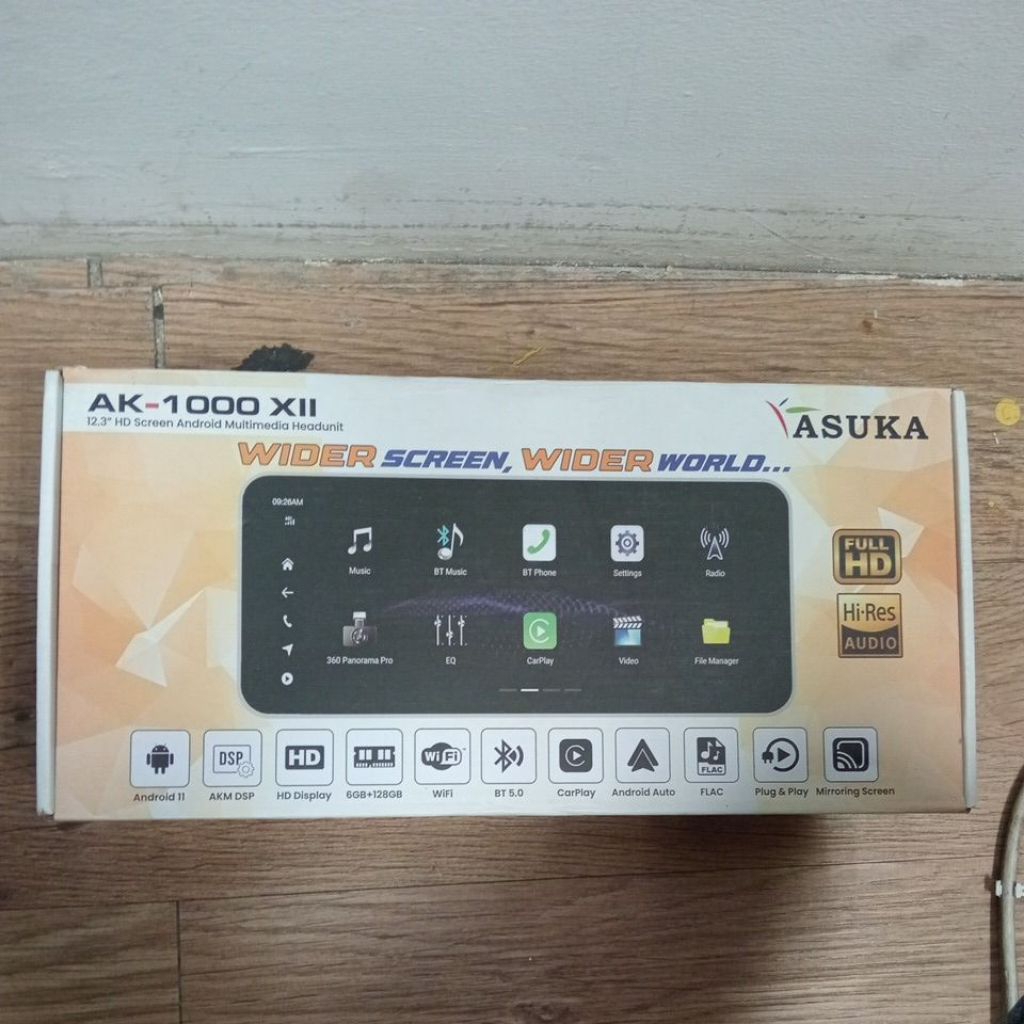 HEAD UNIT ASUKA AK1000 XII 12 INCH 6/128 GB / HEAD UNIT ASUKA AK-1000 SUPPORT KAMERA 360