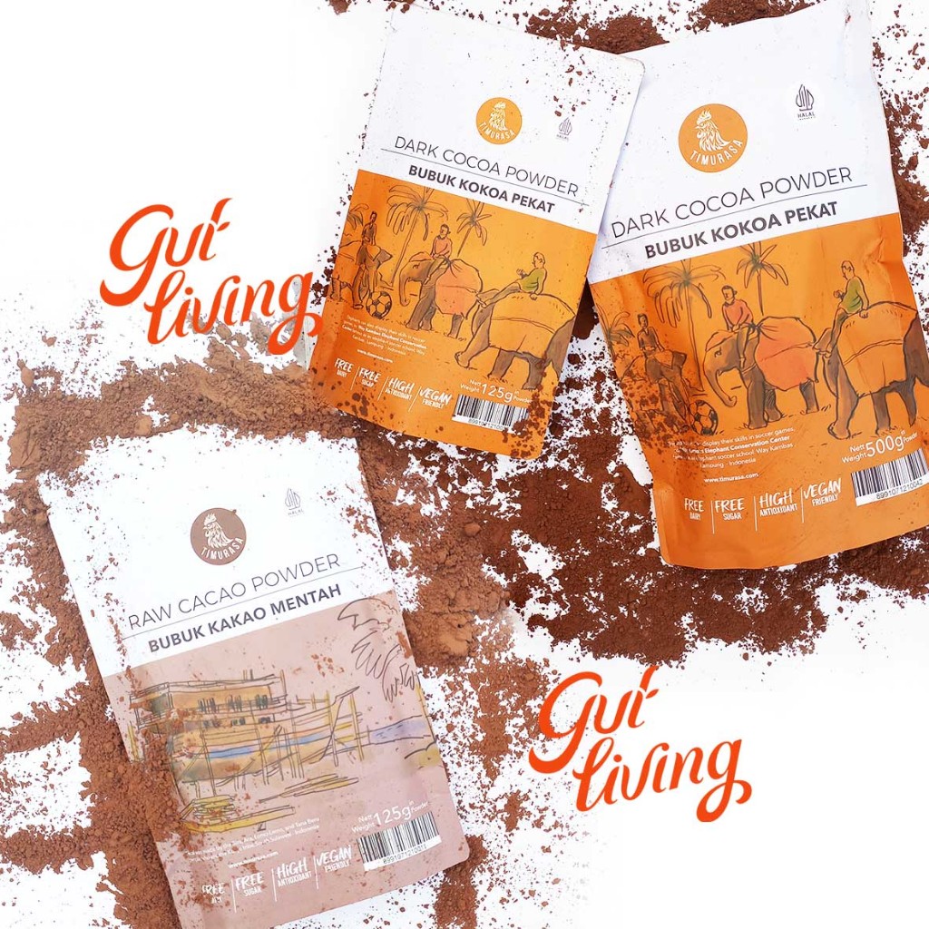 

Pure Raw Cacao Powder Roasted Cocoa Powder Coklat Bubuk Mentah Pekat Dark Chocolate Timurasa