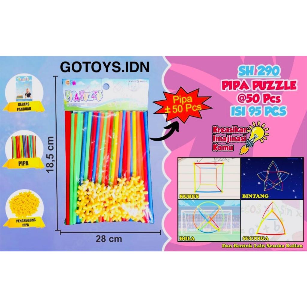 Pipa Puzzle – Mainan Edukatif Kreatif Anak - Pipa Puzzle-SH290