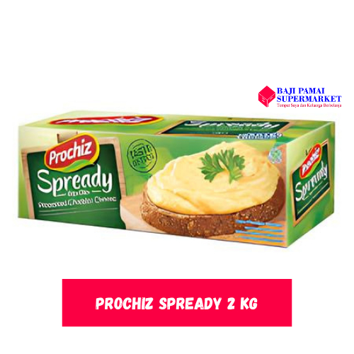 

Prochiz Spready 2 kg Cheddar Cheese Keju Oles / Keju Oles