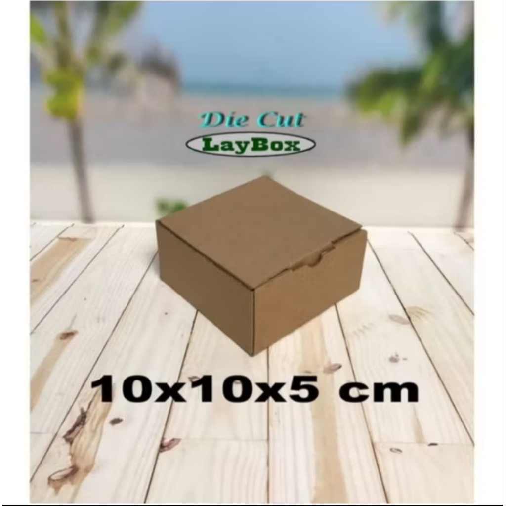 

KARDUS / KARTON / BOX UK. 10x10x5 CM .. DUS DIE CUT .. MODEL PIZZA