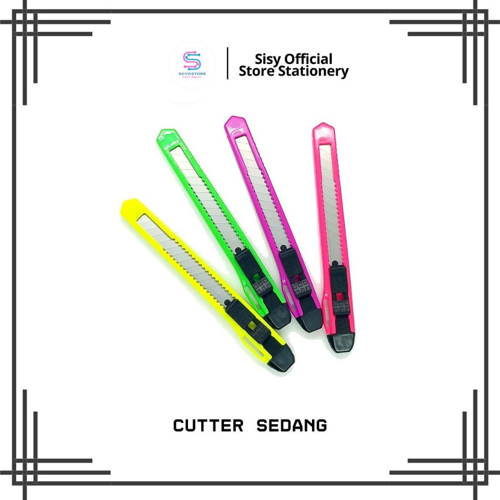 

Cutter Cuter Kecil Pastel Color Joyko A-300 - Pemotong Kertas Joyko