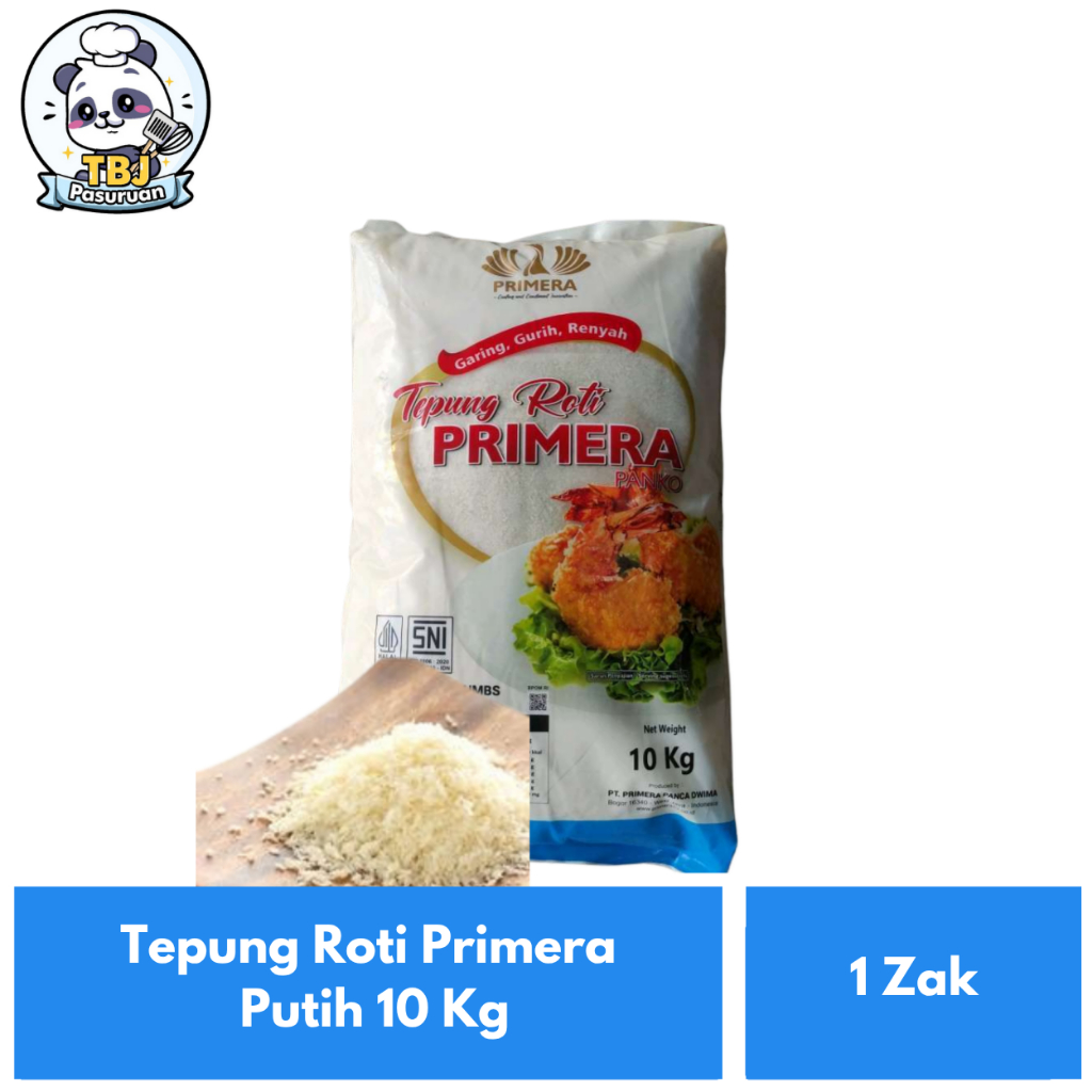 

Tepung Roti Primera Putih 10 Kg Kemasan 1 Zak