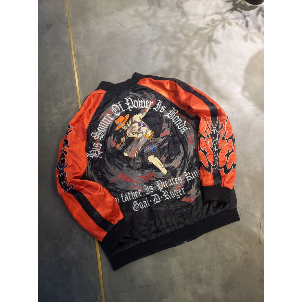 Sukajan One Piece Ace Bolak Balik