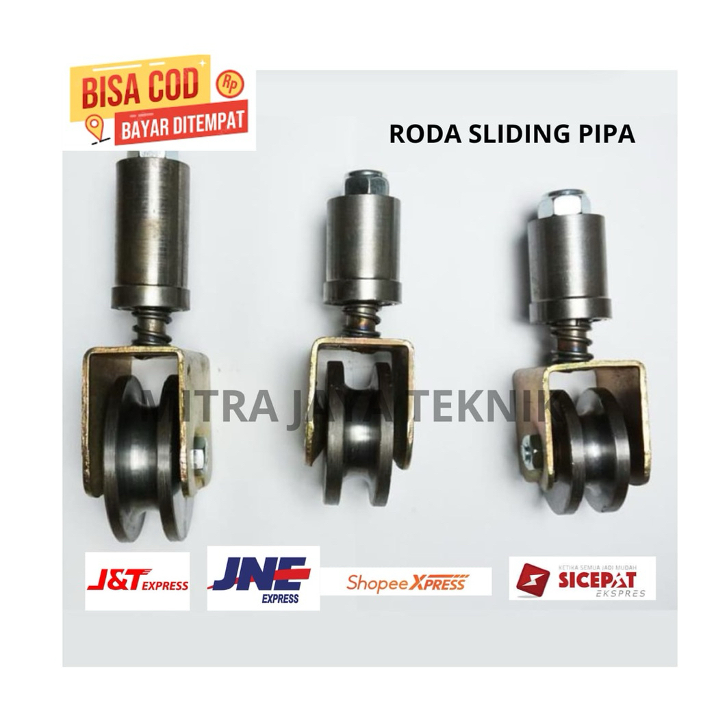 RODA PAGAR BESI TRALIS SLIDING BESI SUPER - UNTUK PAGAR BESI TRALIS SLIDING RUMAH BAHAN TEBAL KOKOH 