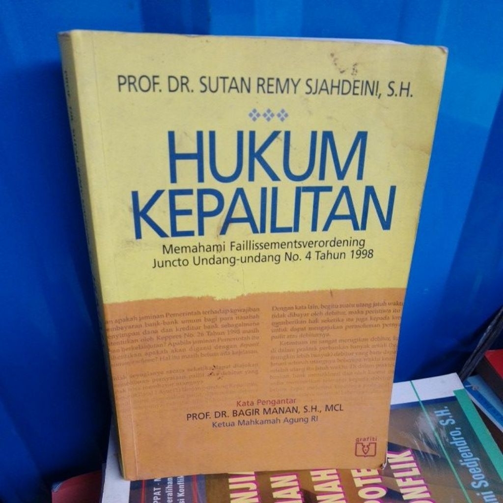 Hukum kepailitan by prof.bagir manan