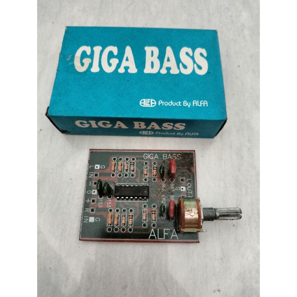 Kit Giga Bass ALFA / Filter Subwoofer / Rangkaian Penguat Bass Audio Rakitan