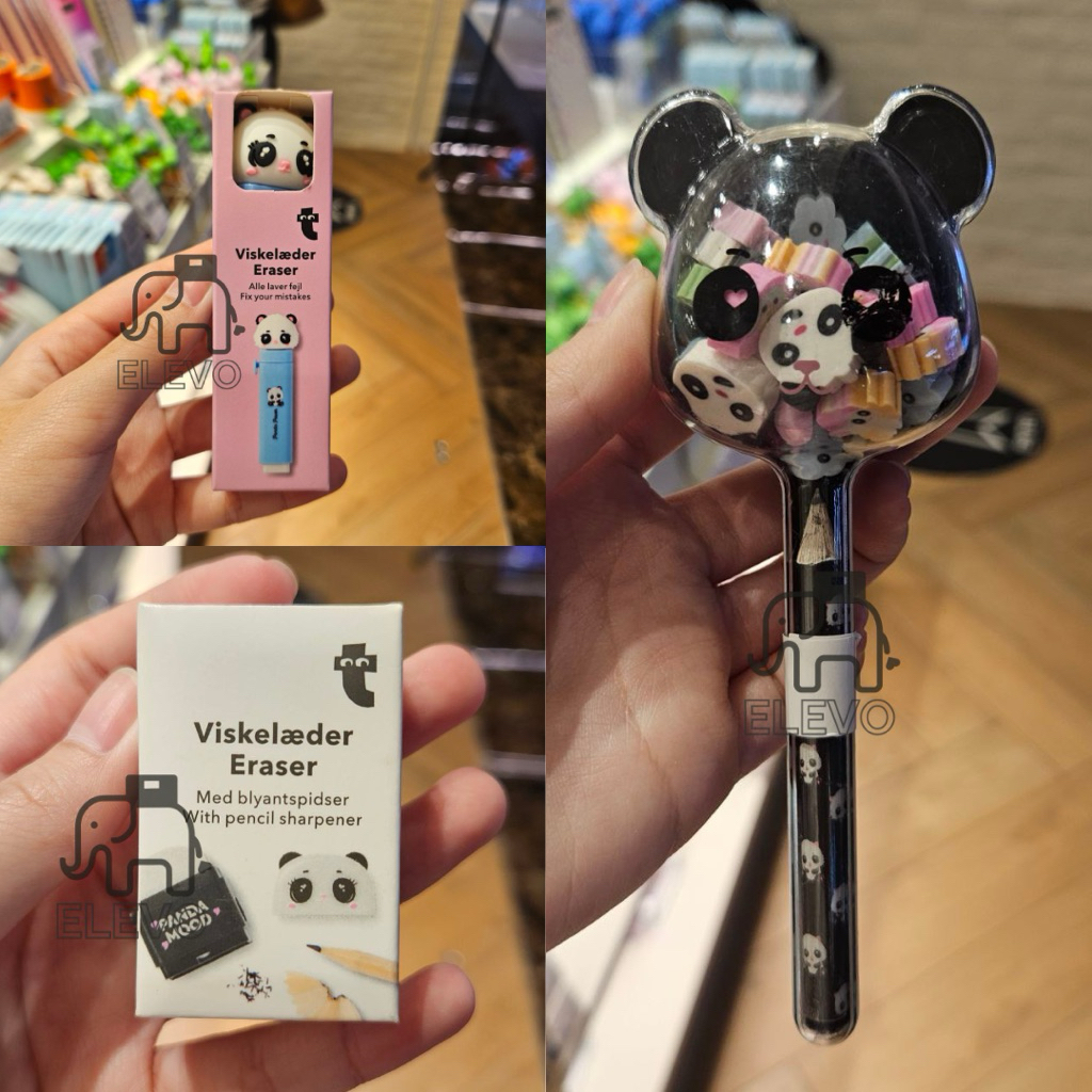 

Flying Tiger - Penghapus / Eraser Push With Top / Pensil With Eraser Animal Panda Collection