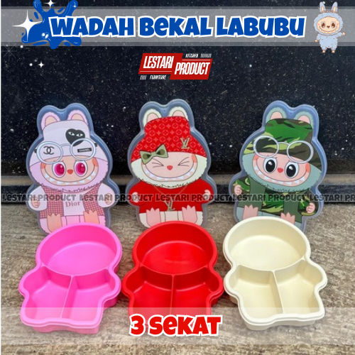 ( 6 PCS ) WADAH BEKAL KARAKTER LABUBU | KOTAK BEKAL ANAK | WADAH BEKAL ANAK | MISTING | BISTING | TE