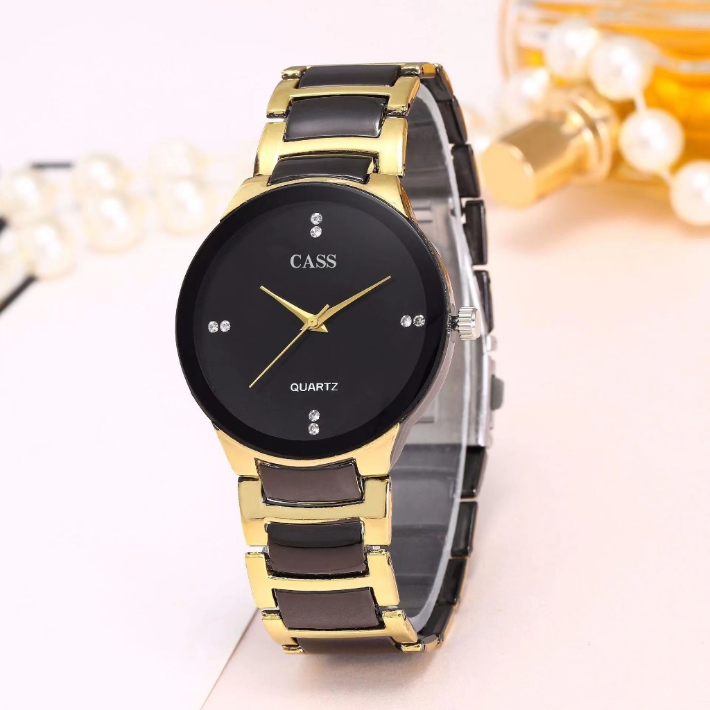 JAM TANGAN PRIA  JAM TANGAN WANITA  JAM TANGAN FASHION CASING DUA WARNA HITAM TUNGSTEN