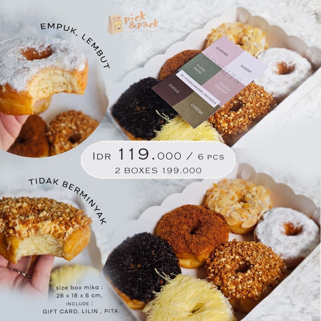 

donat PREMIUM bisa EGGLESS juga