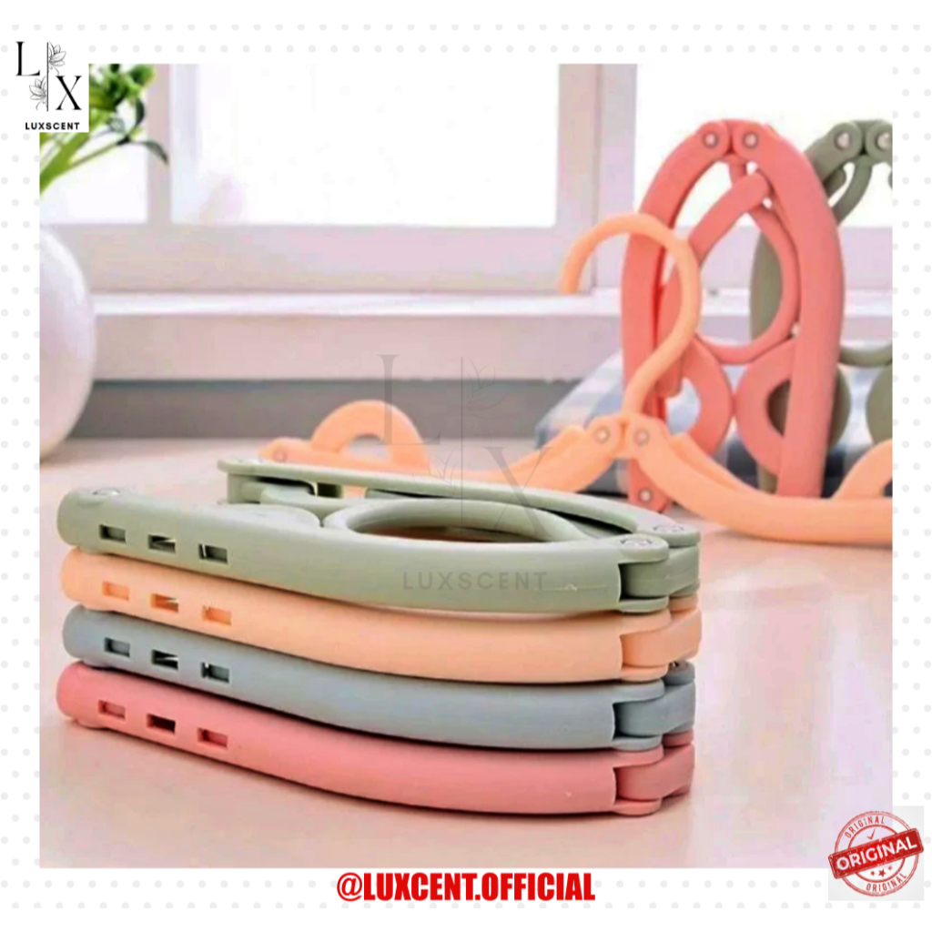 [lipat] Gantungan baju lipat serbaguna/ hanger lipat portable travel gantungan/ jemuran baju lipat g