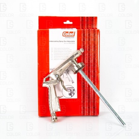 Colad undercoating spray gun with adjustable nozzle