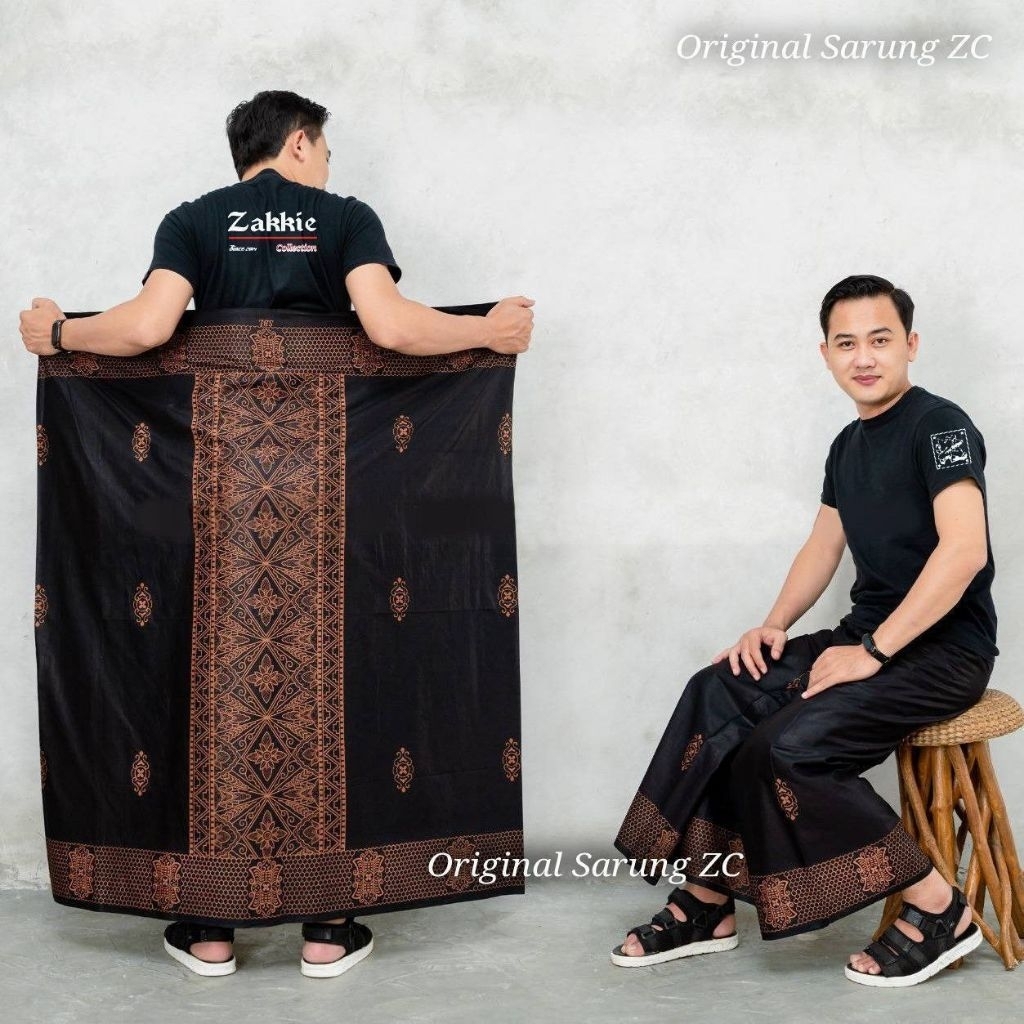 FREE ONGKIR SARUNG BATIK HITAM RAYON GOYOR BEST SELLER SANTRI DEWASA PUTRI PUTRA PEKALONGAN