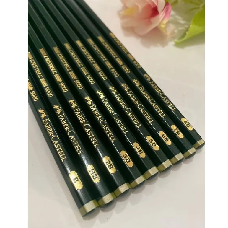 

[ 1 LUSIN ] PENSIL KAYU FABER CASTELL HB B 2B 3B 4B 5B 6B 7B 8B