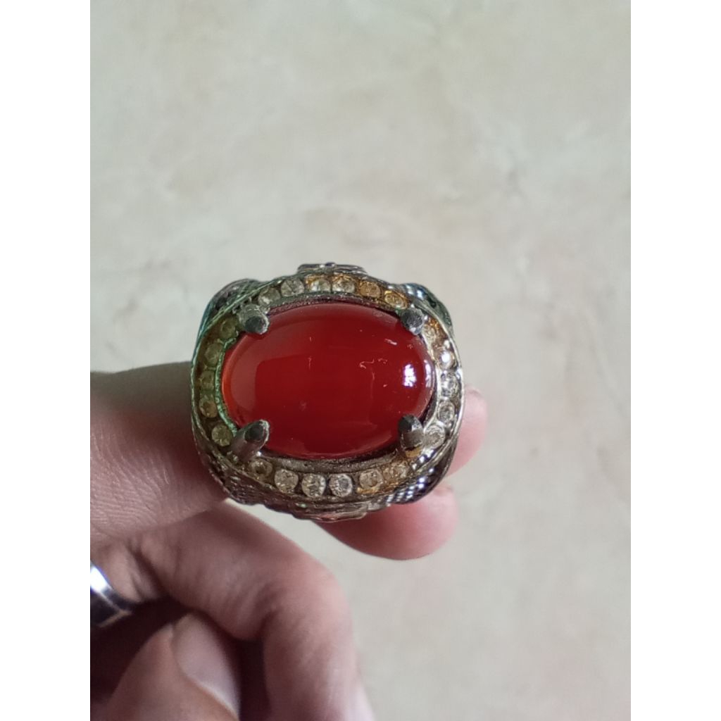 Cincin batu akik Yaman madu asli