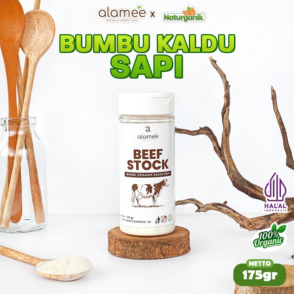 

ALAMEE Bumbu Kaldu Sapi Bubuk NON MSG Organik Beef Powder Praktis Tabur Spice Seasoning Naturganik
