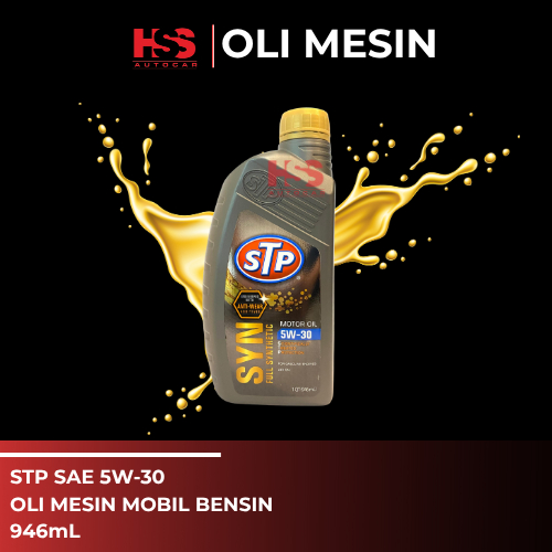 Oli Mesin STP SYN Full Synthetic Motor Oil 5W‑30 946 mL – API SN / ILSAC GF‑5/Oli STP 5W-30