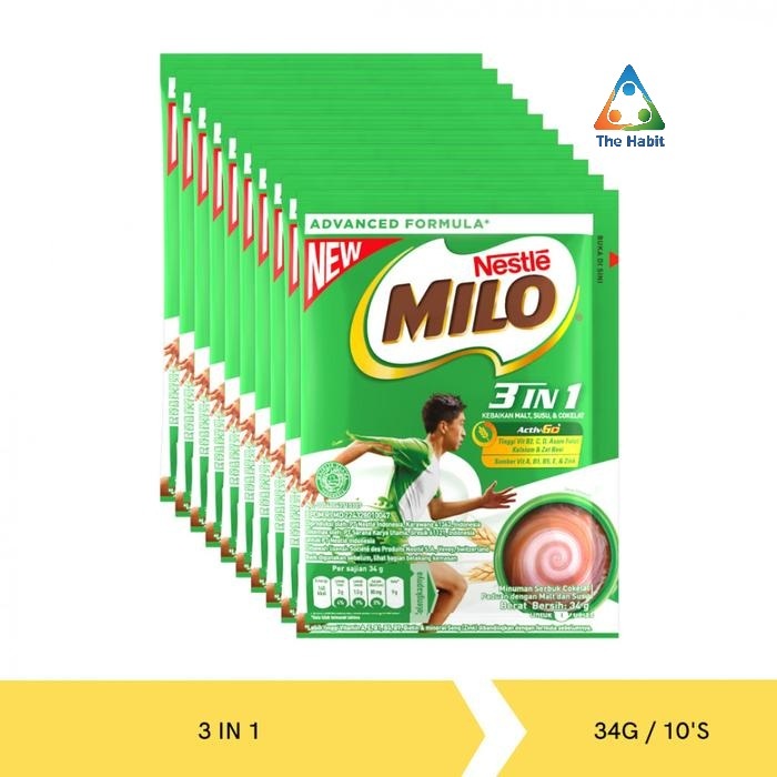 

(The Habit) Milo 3 in 1 / 10 sachet (@35gr)
