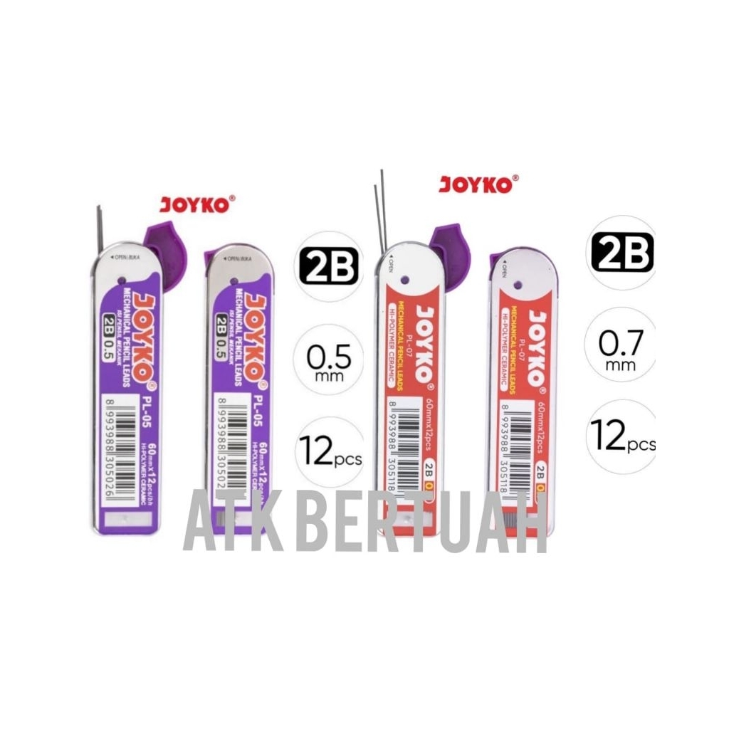 

JOYKO PL05 PL07 MECHANICAL PENCIL LEAD 0.5 0.7 2B ISI PENSIL PILOT MEKANIK
