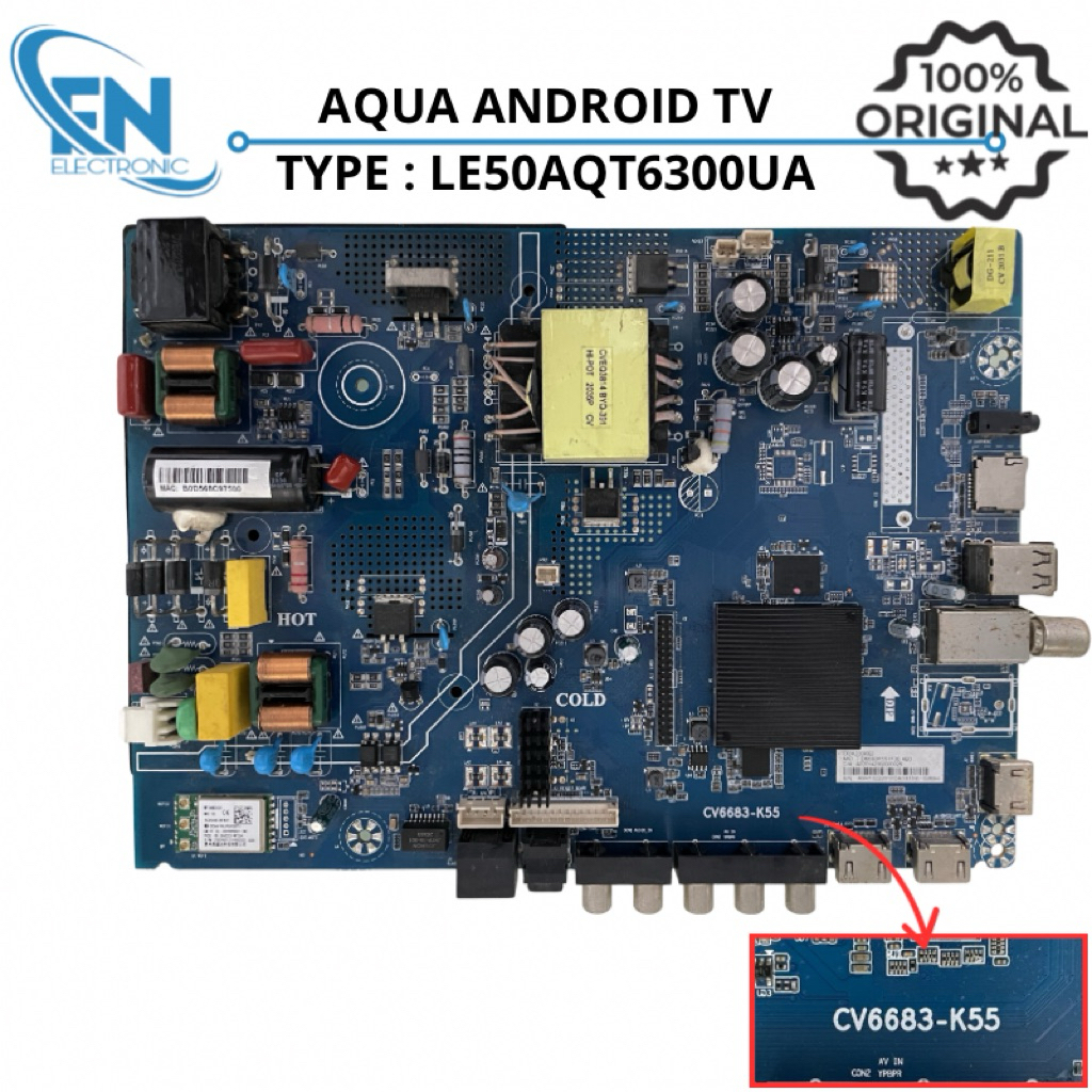 MB MAINBOARD MATHERBOARD MOBO MESIN TV LED AQUA LE50AQT6300UA LE50AQT6300 50AQT6300UA 50AQT6300