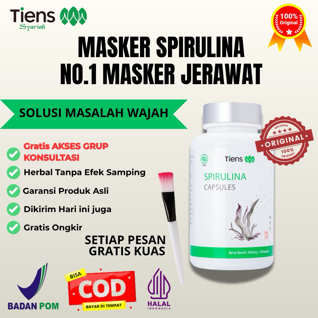 SPIRULINA TIENS | SPIRULINA ORIGINAL | MASKER SPIRULINA TIENS