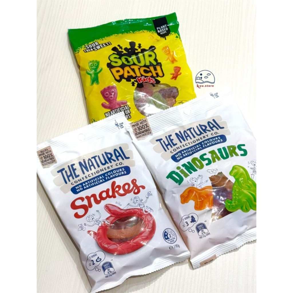 

PERMEN GUMMY IMPORT - SOUR PATCH KIDS / TNCC SNAKES & DINOSAURS