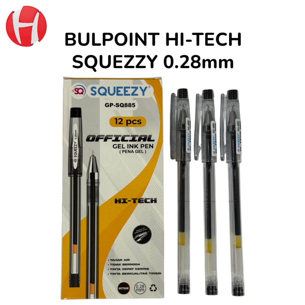 

(1 PACK) BULPOINT / PULPEN HI-TECH 0.28 SQUEZZY SQ-885