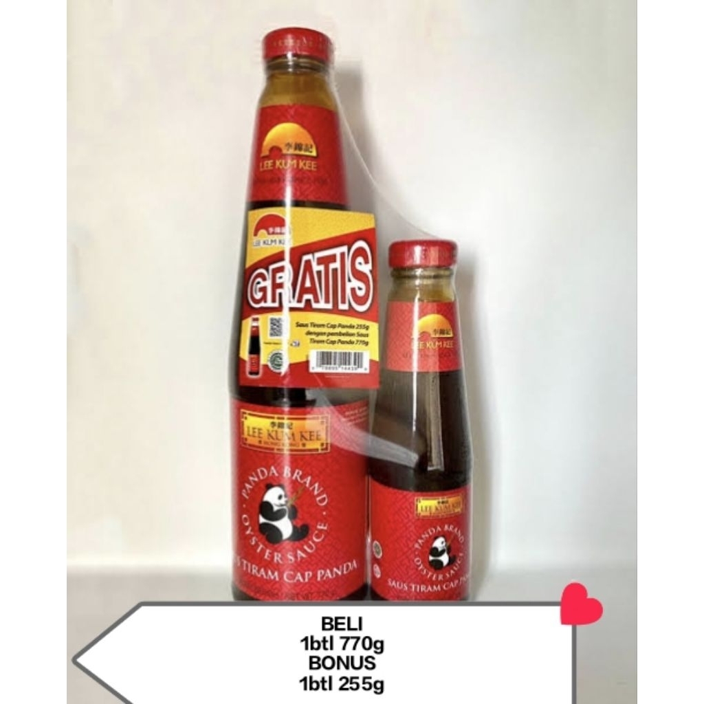 

Lee Kum Kee Saus Tiram Cap Panda 770g (BONUS 1btl 255g)