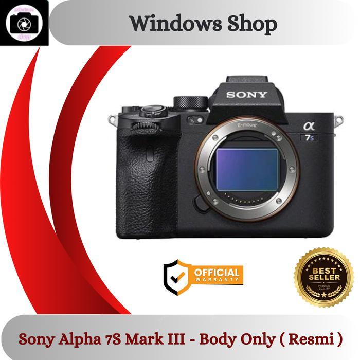 Sony Alpha 7S Mark III / A7 S (Body Only)   ////   Body Kit FE 35mm RESMI SONY SERIES (S)