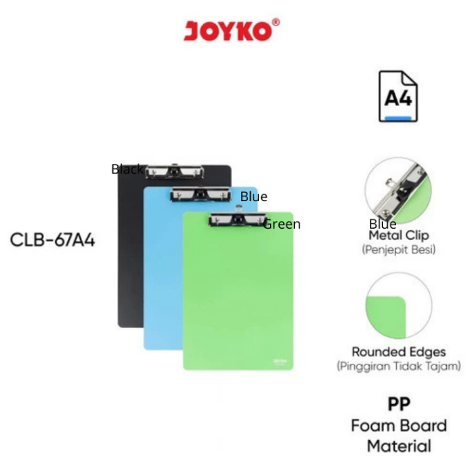 

Clipboard Papan Jalan Alas Ujian Joyko CLB-67 A4