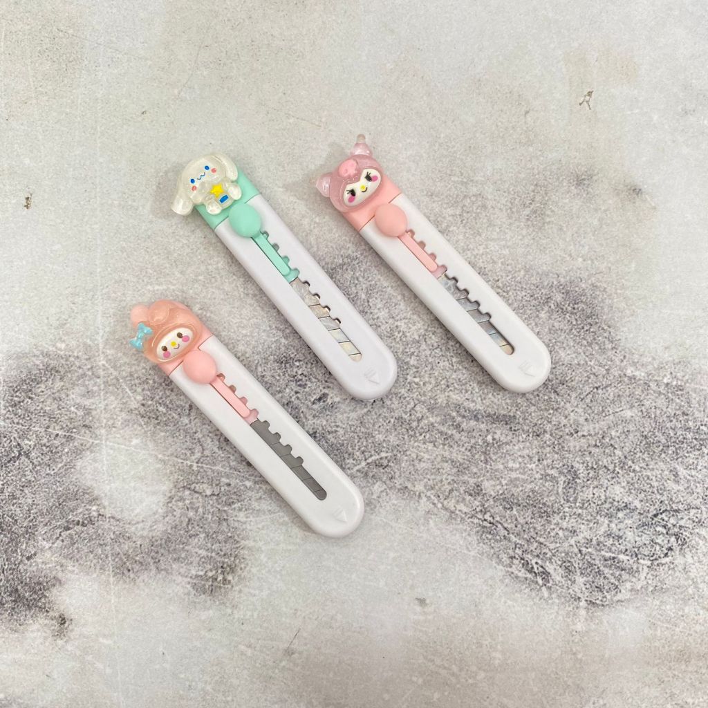 

CUTTER MINI PANJANG SANRIO pisau mini keperluan memotong import lucu elegan unik fancy imut bisa COD termurah